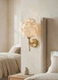 Opviq Lámpara de Pared Blanco y Dorado Antiguo